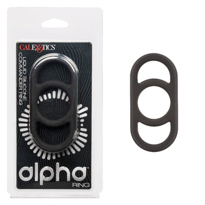 Alpha Liquid Silicone Commander Ring - Black SE1492212