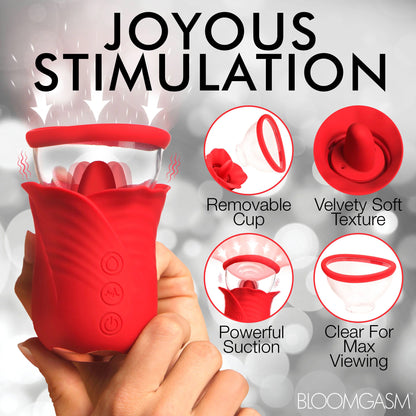 Lily Lover Sucking and Vibrating Clitoral  Stimulator- Red INM-AH231