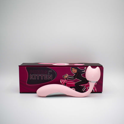 Purrs Like a Kitten Wand Vibrator - Pink LAK-9028