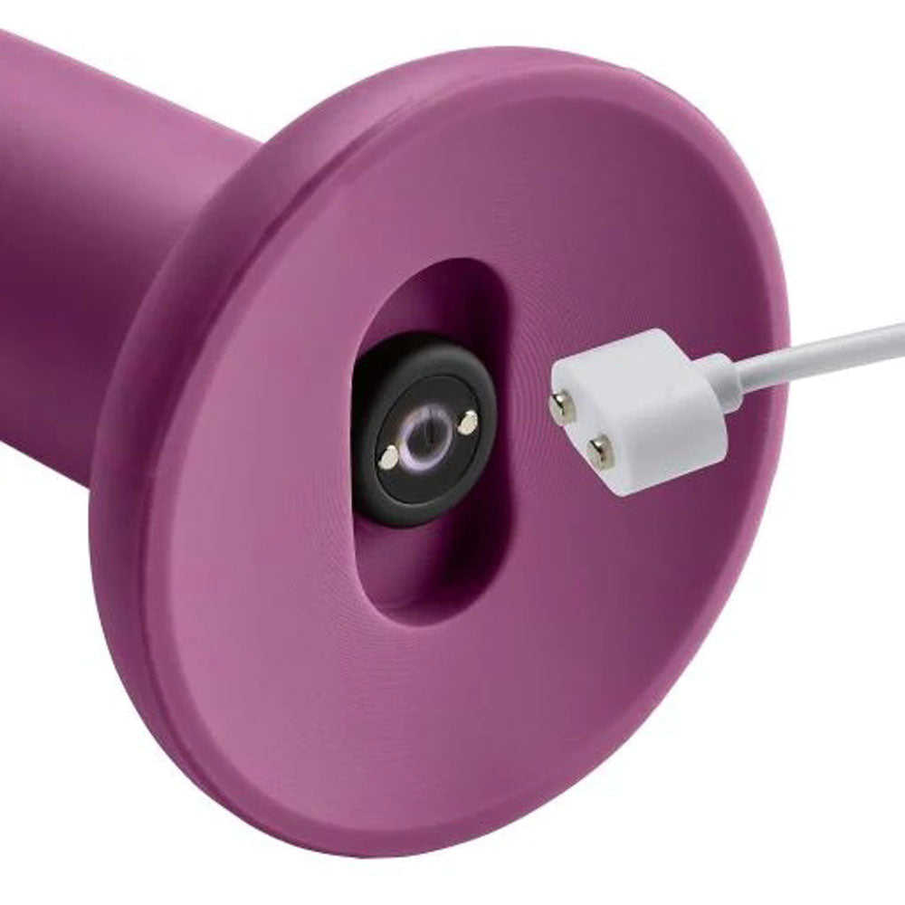 Ergo Super Flexi II Dong Soft and Flexible Liquid  Silicone With Vibrator - Plum WTC964