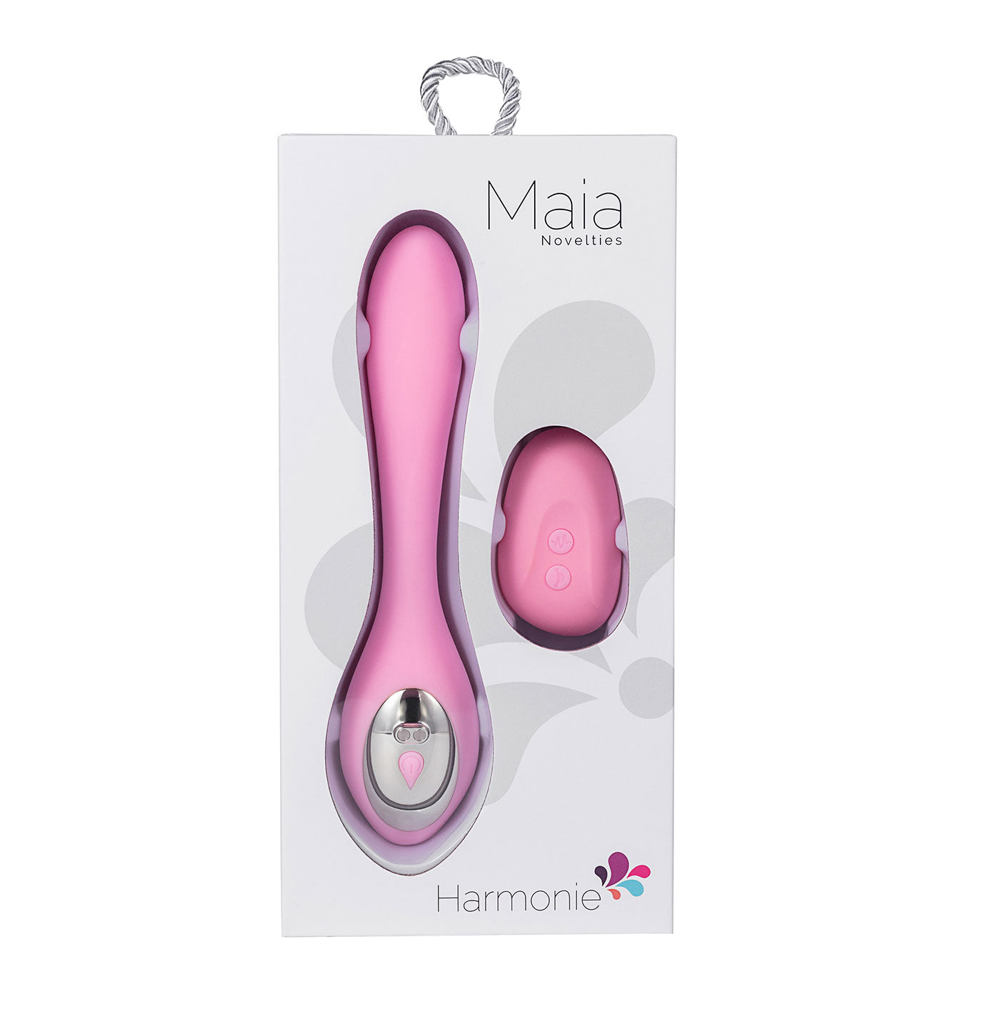 Harmonie Rechargeable Remote Silicone Bendable  Vibrator - Pink MTLM1841-P1