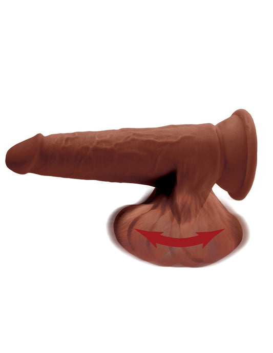 8 Inch Triple Density Cock With Swinging Balls -  Brown PD5731-29