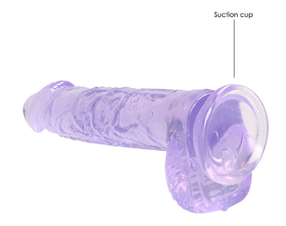 6 Inch Realistic Dildo With Balls - Purple SH-REA090PUR