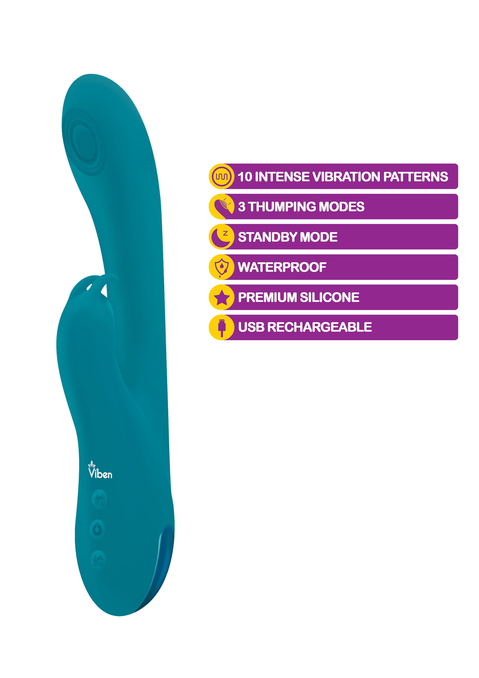 Razzle - Ocean - Rechargeable Thumping G-Spot  Rabbit VB-75005