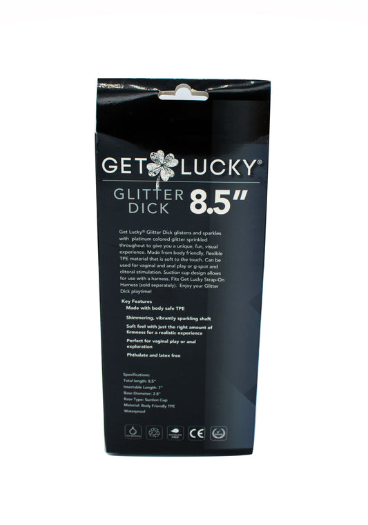 Get Lucky Glitter Dick - 8.5 Inch TMN-GL-4097