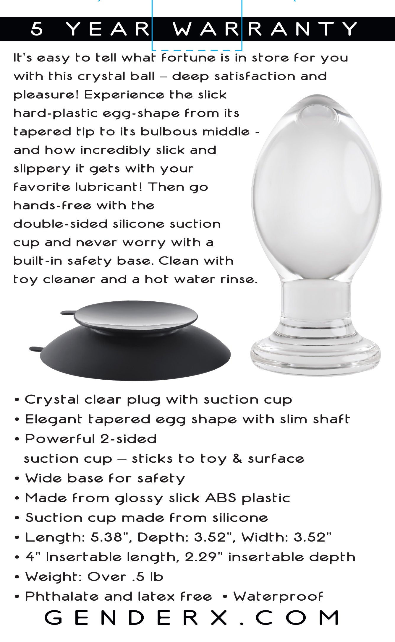 Crystal Ball - Clear GX-BP-1034-2