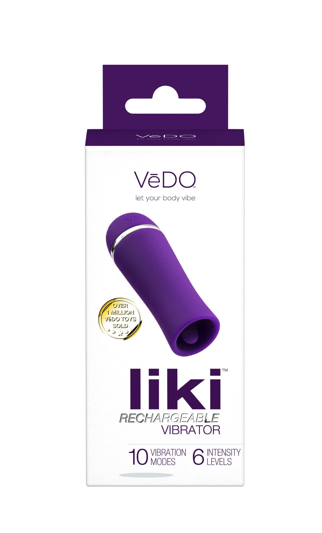 Liki Rechargeable Flicker Vibe - Deep Purple VI-F1113