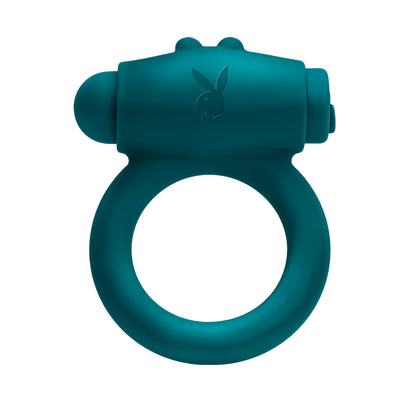 Playboy Pleasure - Bunny Buzzer - Cock Ring - Deep Teal PB-RS-2451-2