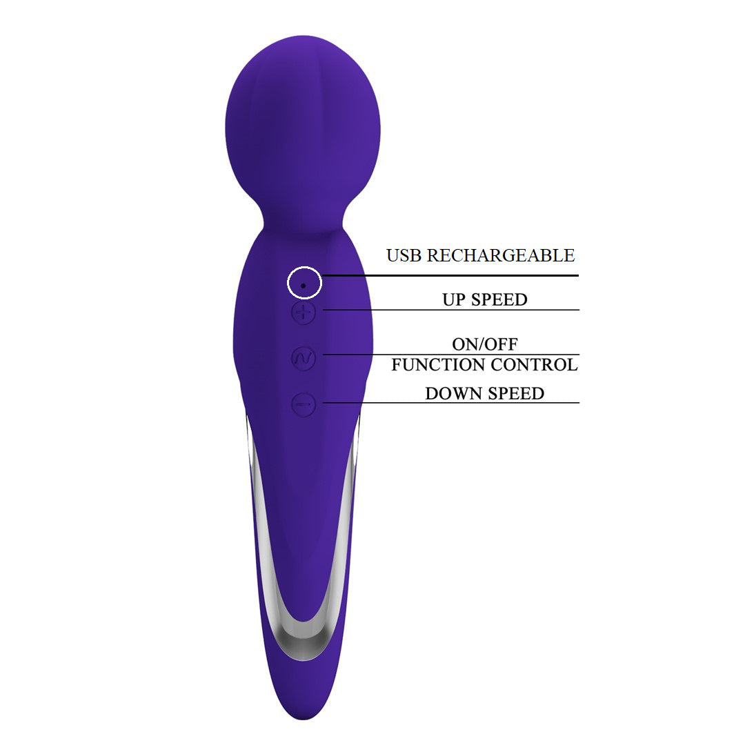 Walter Super Soft Silicone Wand - Violet BI-014622-3