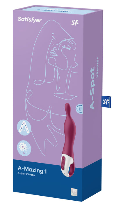 A-Mazing 1 a-Spot Vibrator - Berry SAT-J2018-212-2