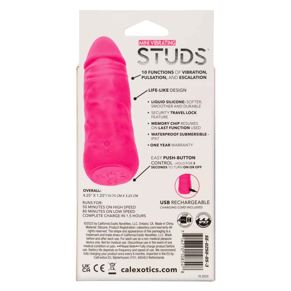 Mini Vibrating Studs - Pink SE0250053