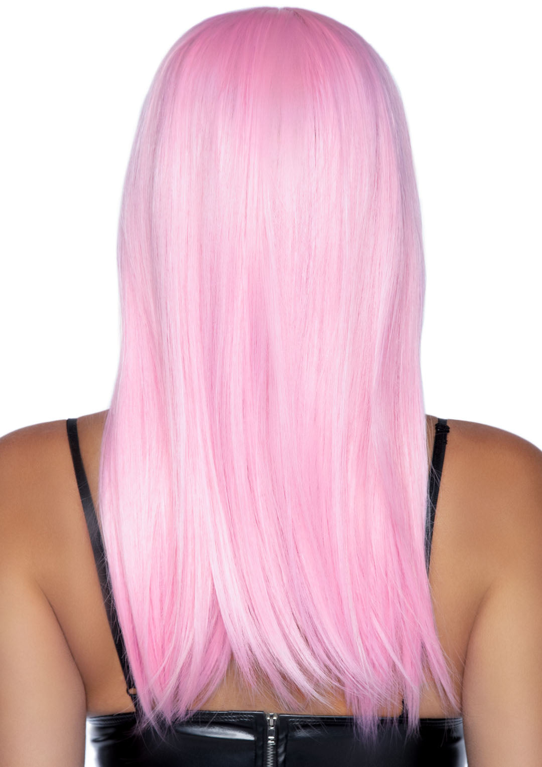 24 Inch Long Straight Bang Wig Pink LA-A2881PK