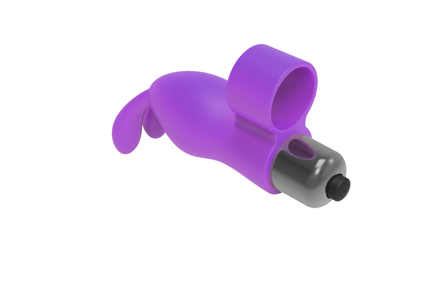 The 9's Flirt Finger Bunny Finger Vibrator - Purple ICB2669-2