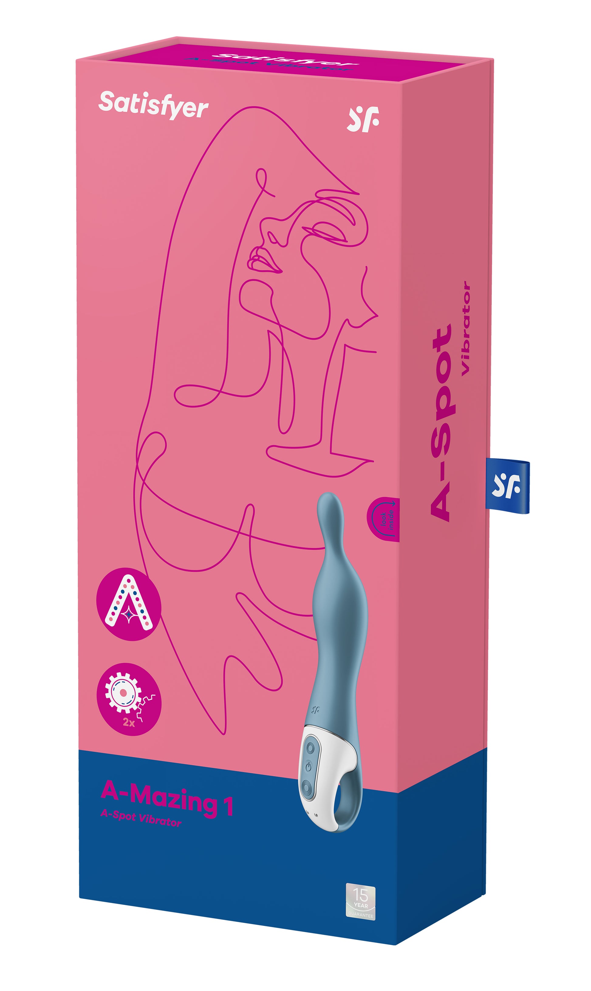 A-Mazing 1 a-Spot Vibrator - Blue SAT-J2018-212-1