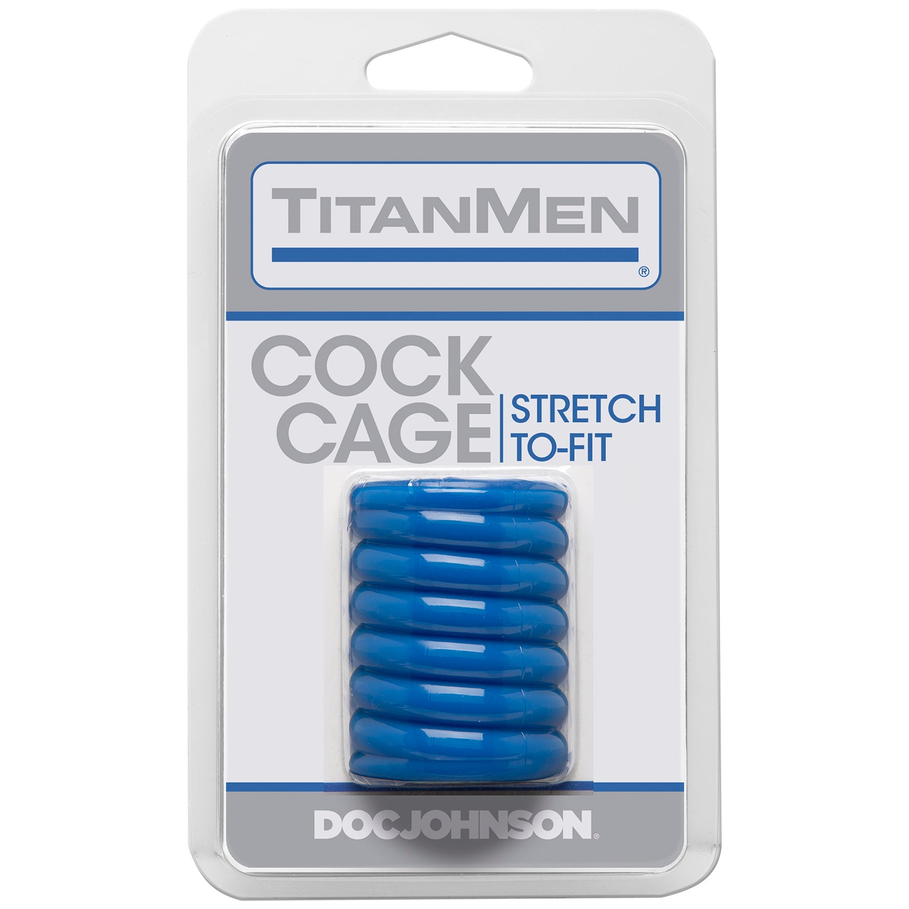 Titanmen Cock Cage - Blue DJ3504-02