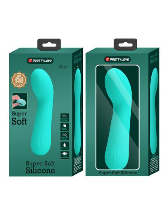 Faun Rechargeable Vibrator - Turquoise BI-014724-4