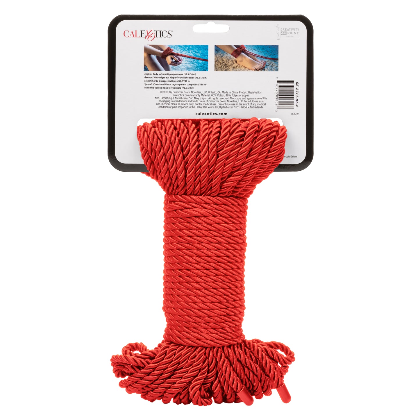 Scandal BDSM Rope 98.5ft/ 30m - Red SE2711972