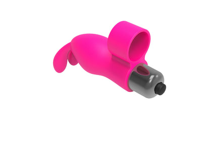 The 9's Flirt Bunny Finger Vibrator - Pink ICB2668-2