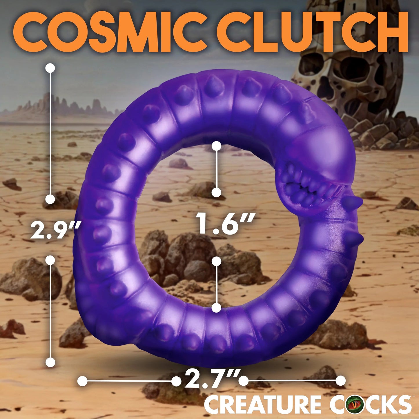 Slitherine Silicone Cock Ring - Purple CC-AH336