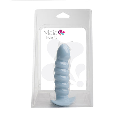 Paris Silicone Ribbed Dong - Blue MT2517-B4