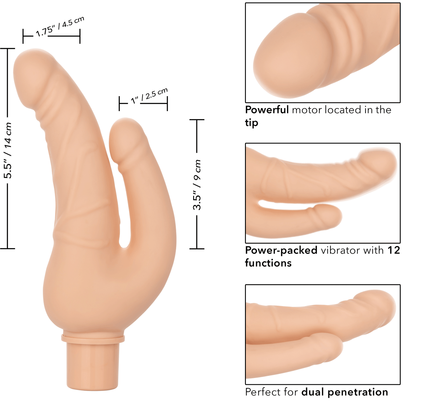 Rechargeable Power Stud Over and Under - Ivory SE0842453