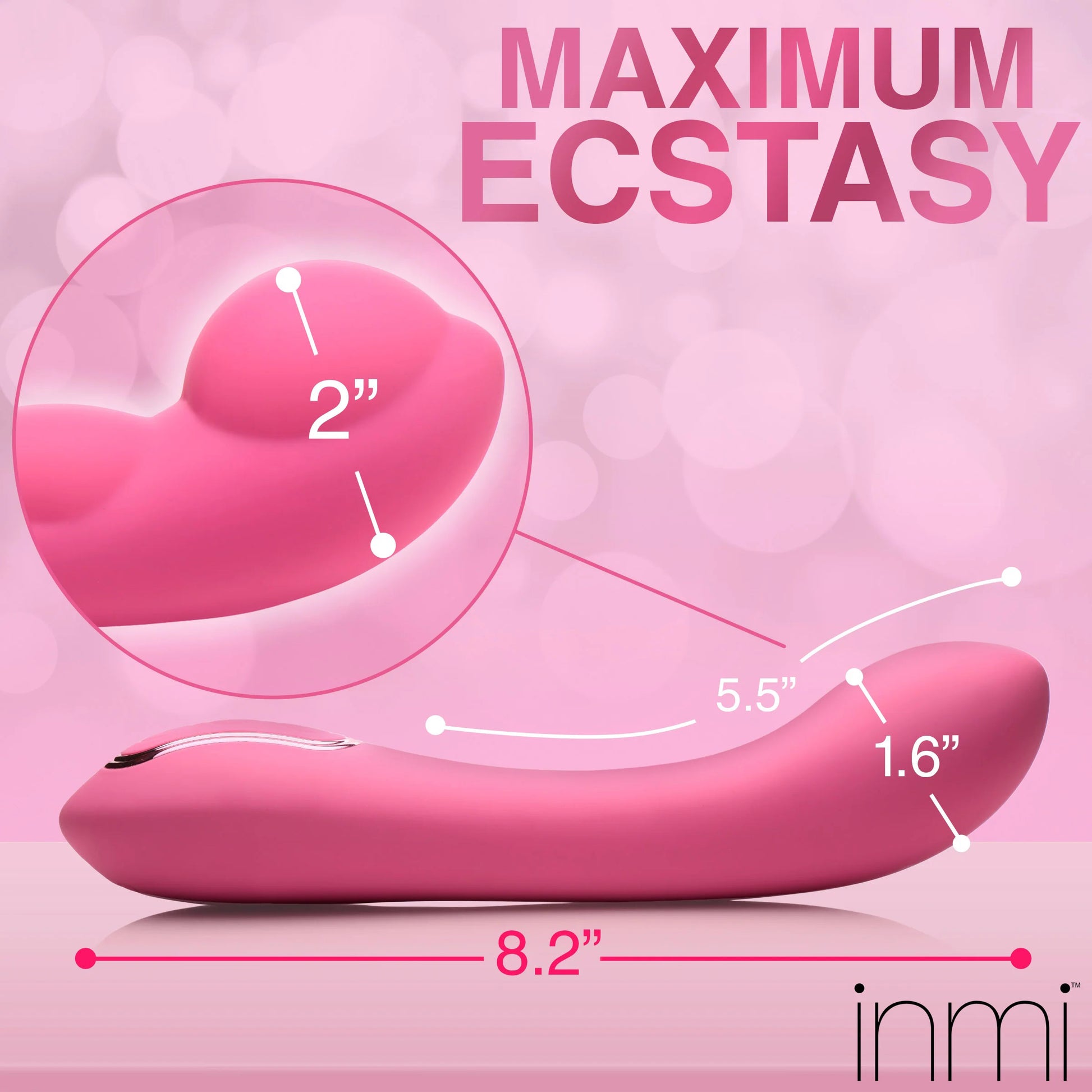 Extreme-G Inflating G-Spot Silicone Vibrator -  Pink INM-AH293