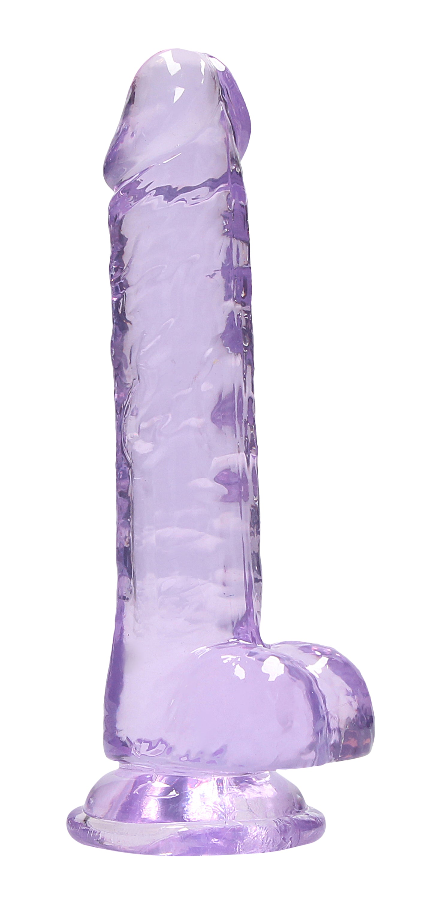 7 Inch Realistic Dildo With Balls - Purple SH-REA091PUR