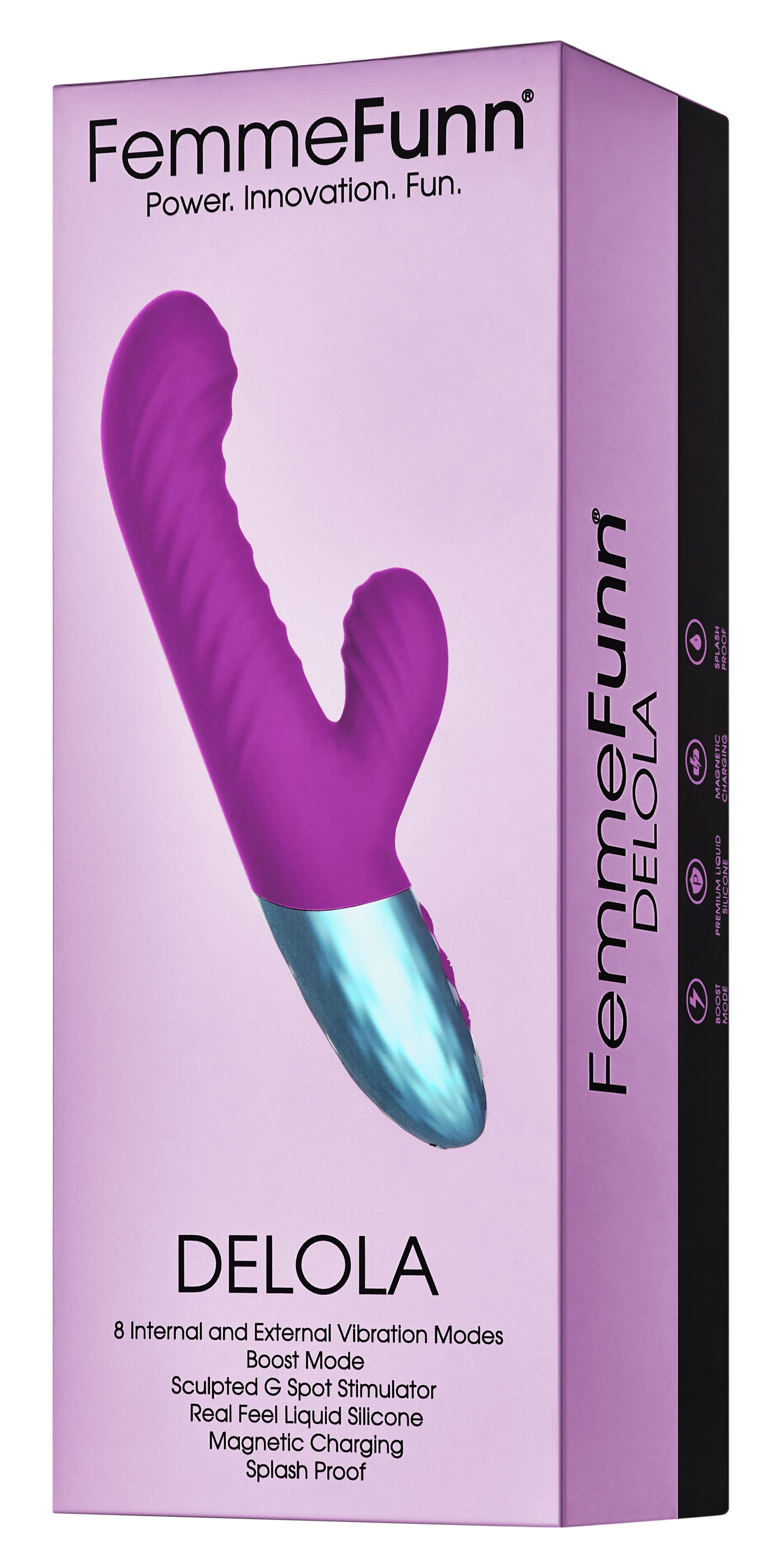 Delola Liquid Silicone Rabbit - Purple FF-1027-02