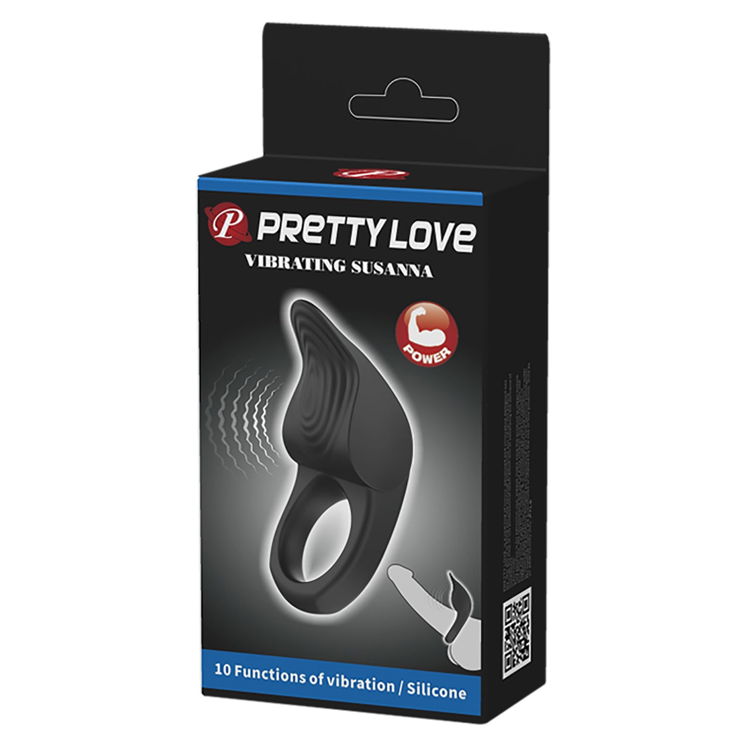 Pretty Love Vibrating Susanna - Black BI-210235