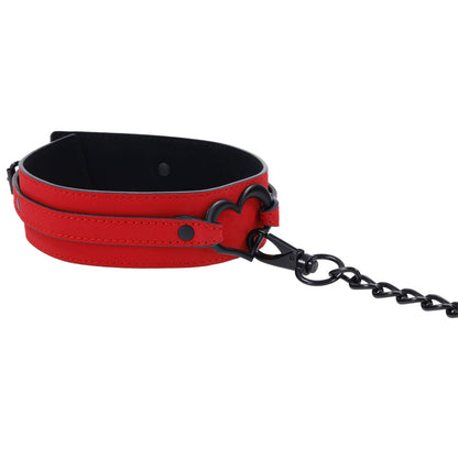 Amor Collar and Leash - Red SS09954