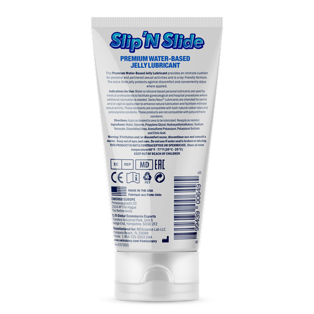 Swiss Navy Slip N Slide - Premium Jelly Lubricant  - 5 Fl. Oz. MD-SNSLIP5