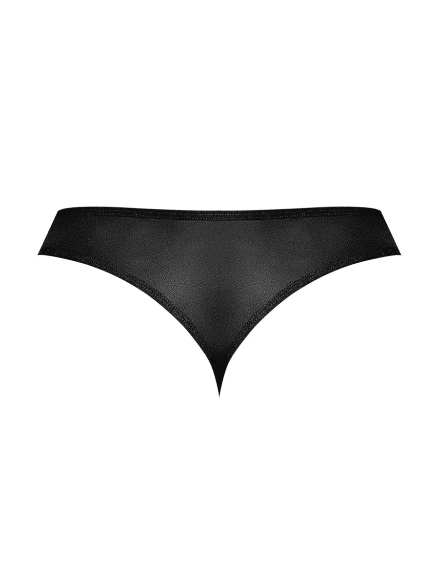 Sassy Lace - Open Ring Thong - Large/x-Large - Black MP-409280BKLXL