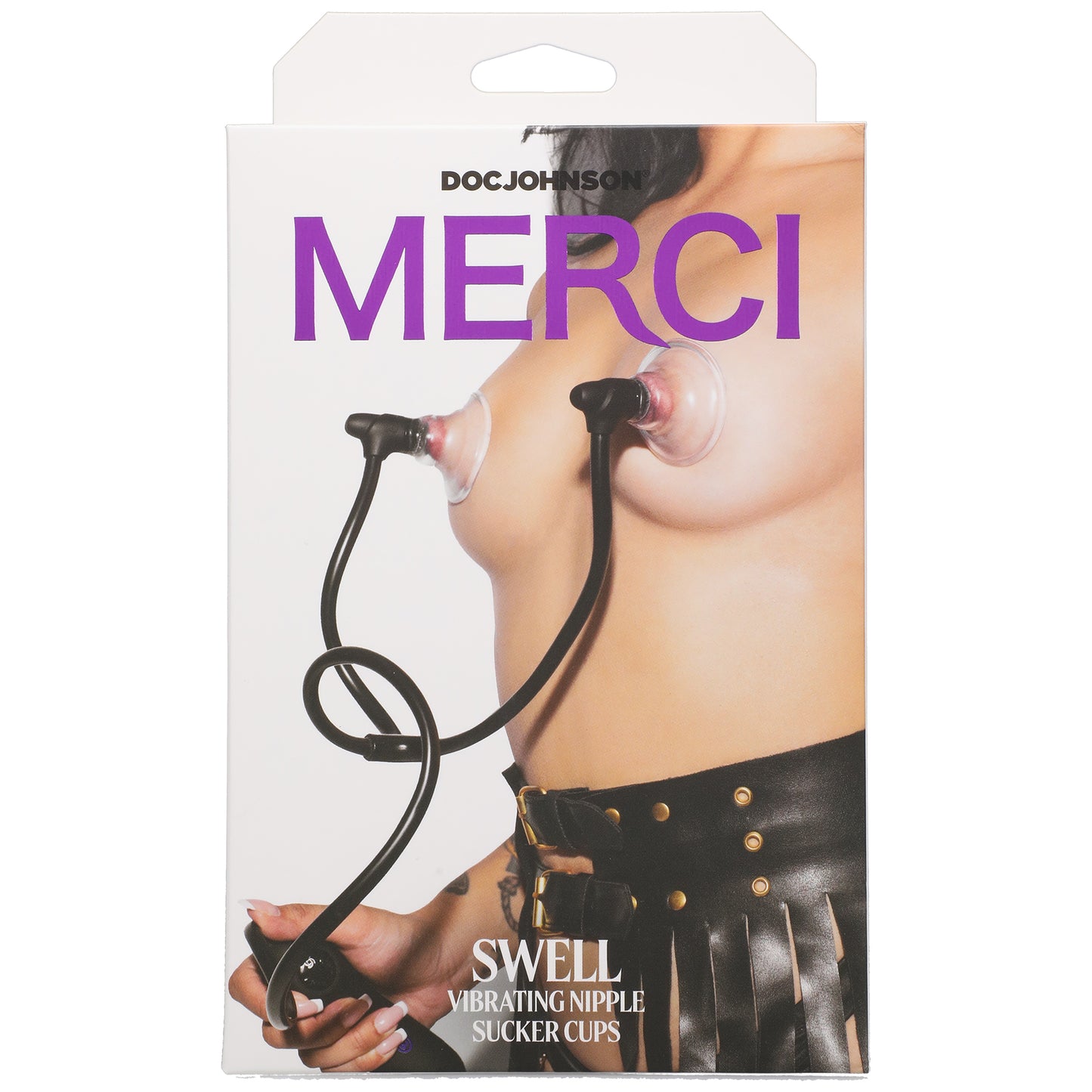 Merci - Swell - Auto Vibrating Nipple Sucker  Cups - Black DJ2404-13-BX