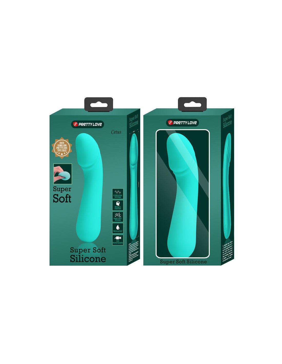 Cetus Rechargeable Vibrator - Turquoise BI-014723-4