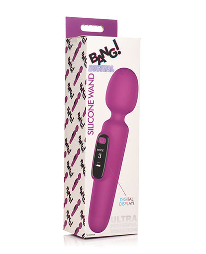 Bang Digital Silicone Wand - Purple BNG-AH451