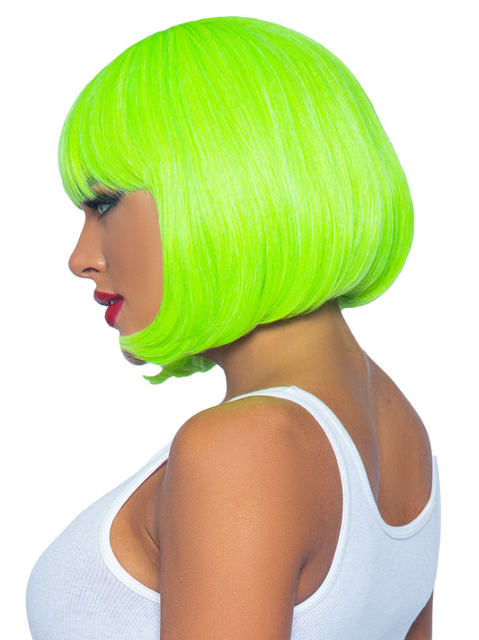 12 Inch Short Bob Wig - Neon Green LA-A2907NGRN