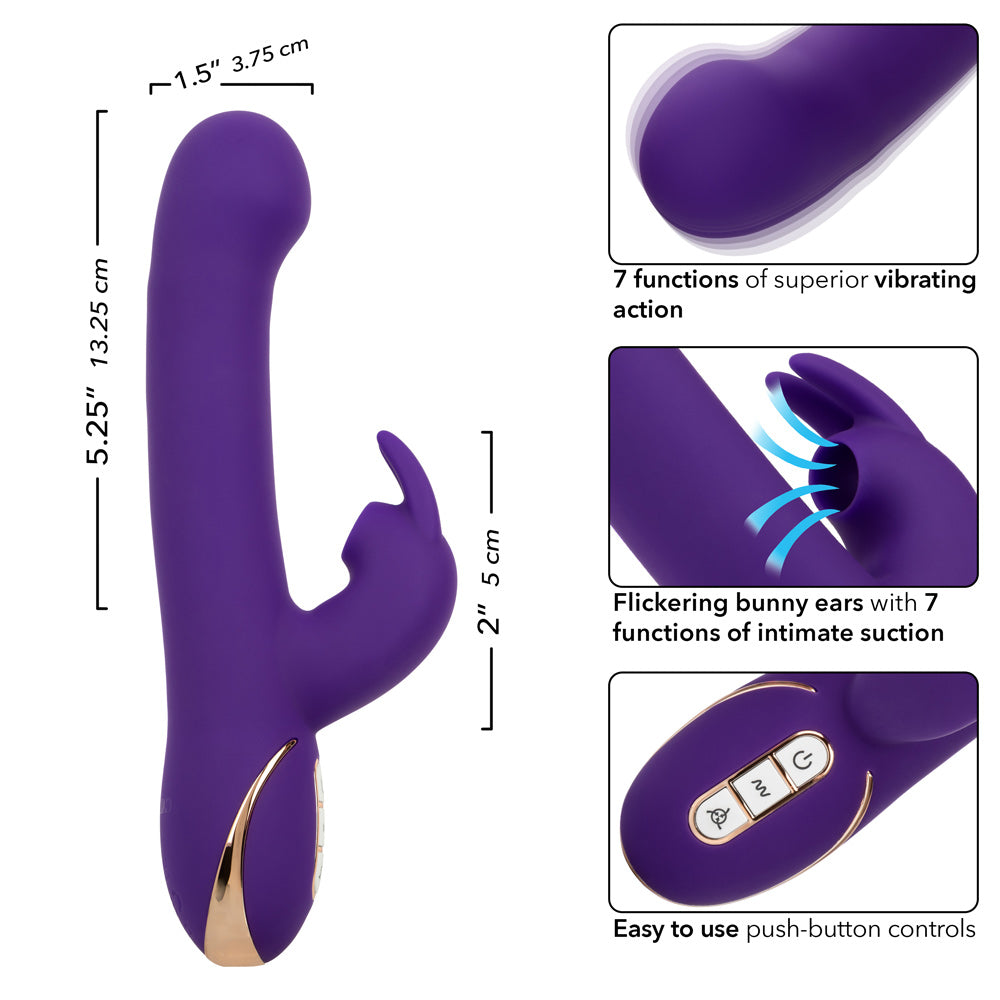 Jack Rabbit Signature Silicone Suction Rabbit -  Purple SE0609703