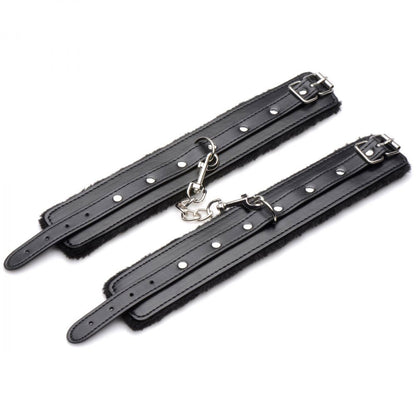 Hook Up 10 Piece Plush Bondage Set - Black MS-AG989-BLK