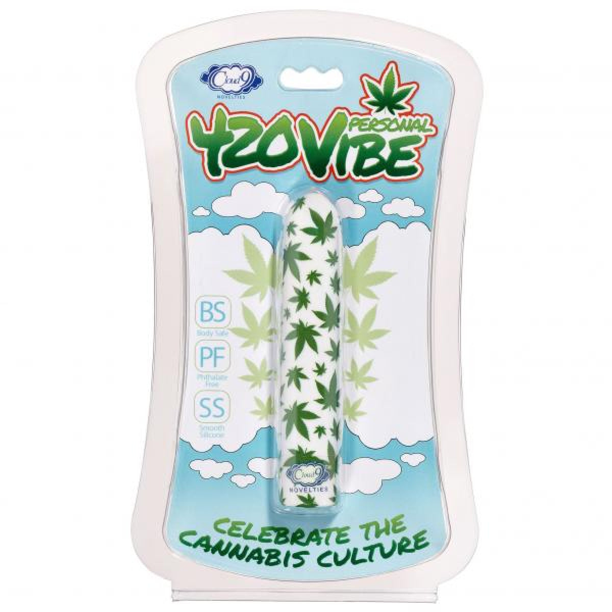 420 Slim Cannabis Leaf Vibe -  White/green WTC600