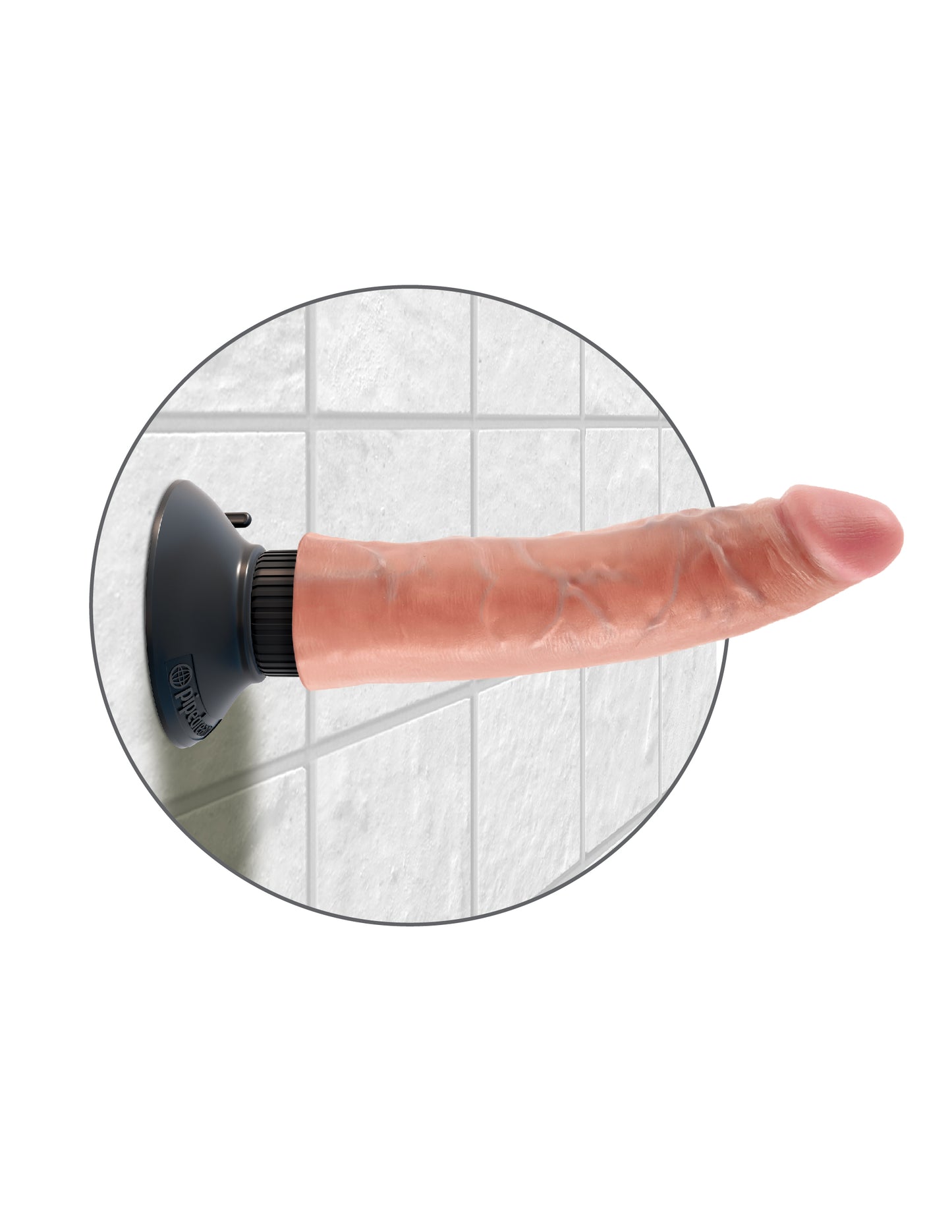 King Cock 7-Inch Vibrating Cock - Light PD5402-21