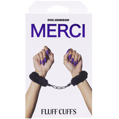 Merci - Fluff Cuffs - Black DJ2404-67-BX