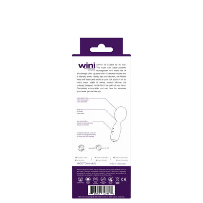 Wini Rechargeable Mini Wand - Purple VI-W0213