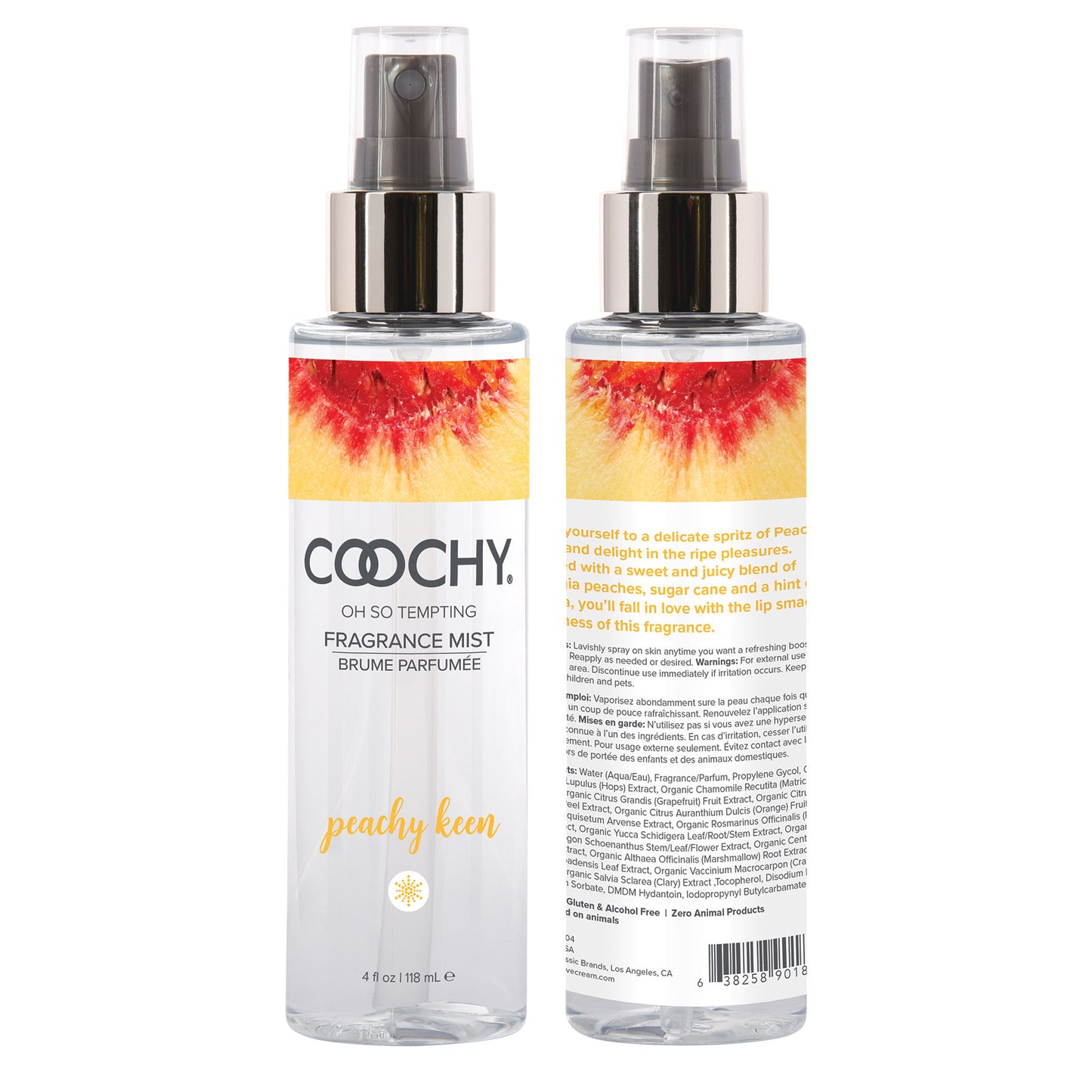 Coochy Oh So Tempting Fragrance Mist - Peachy Keen - 4 Fl. Oz. COO3014-04