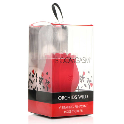 Orchids Wild Vibrating Pinpoint Rose Tickler - Red INM-AH104