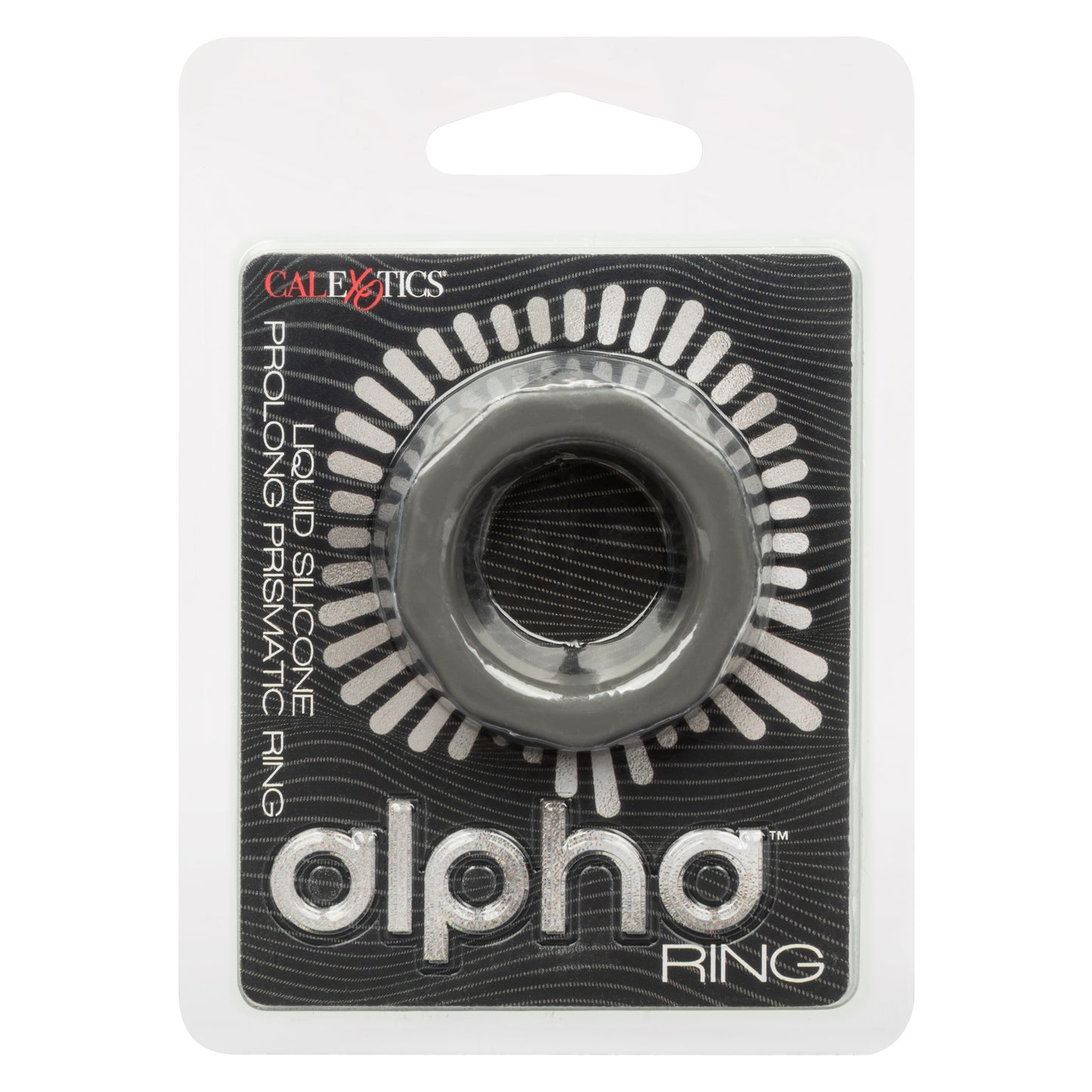 Alpha Liquid Silicone Prolong Prismatic Ring -  Gray SE1491602