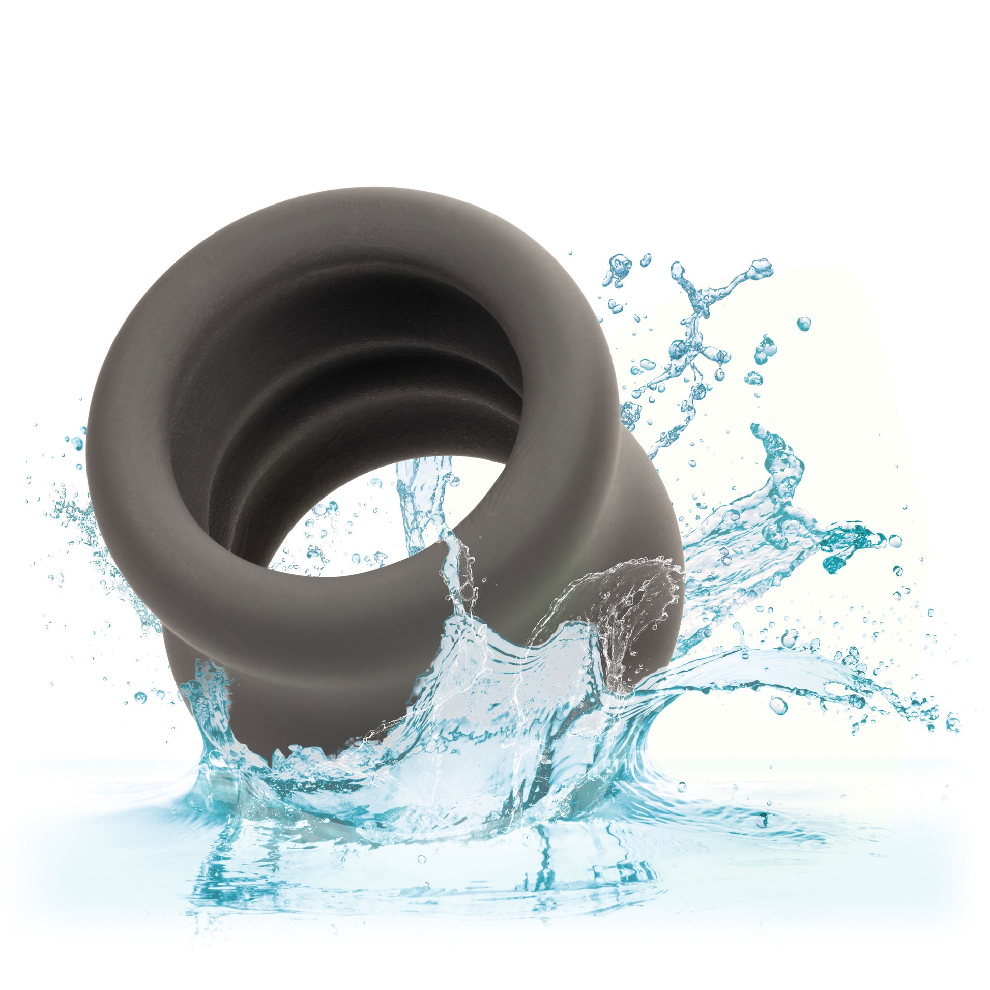 Alpha Liquid Silicone Scrotum Ring - Gray Gray SE1492602