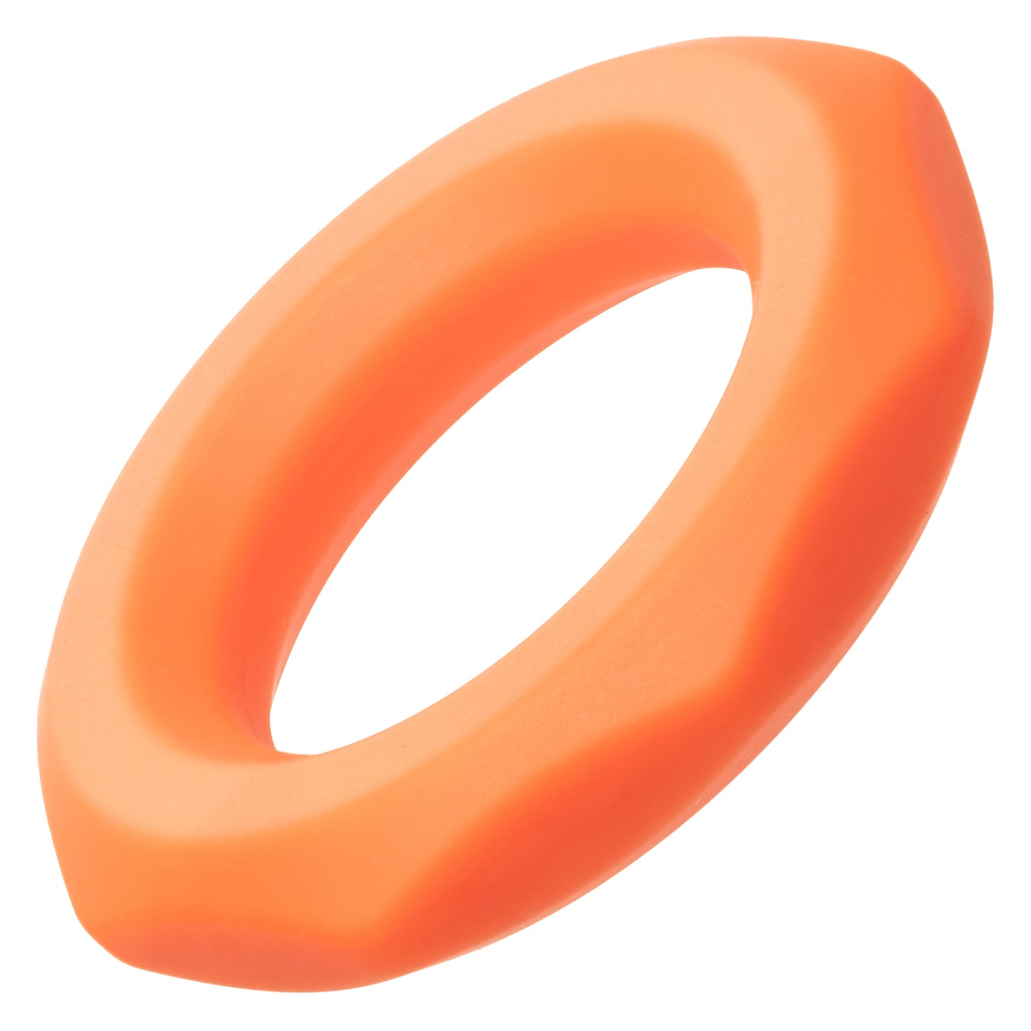 Alpha Liquid Silicone Sexagon Ring - Orange SE1492052