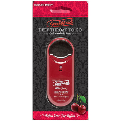 Goodhead to Go Deep Throat Spray - Wild Cherry DJ1360-32-CD