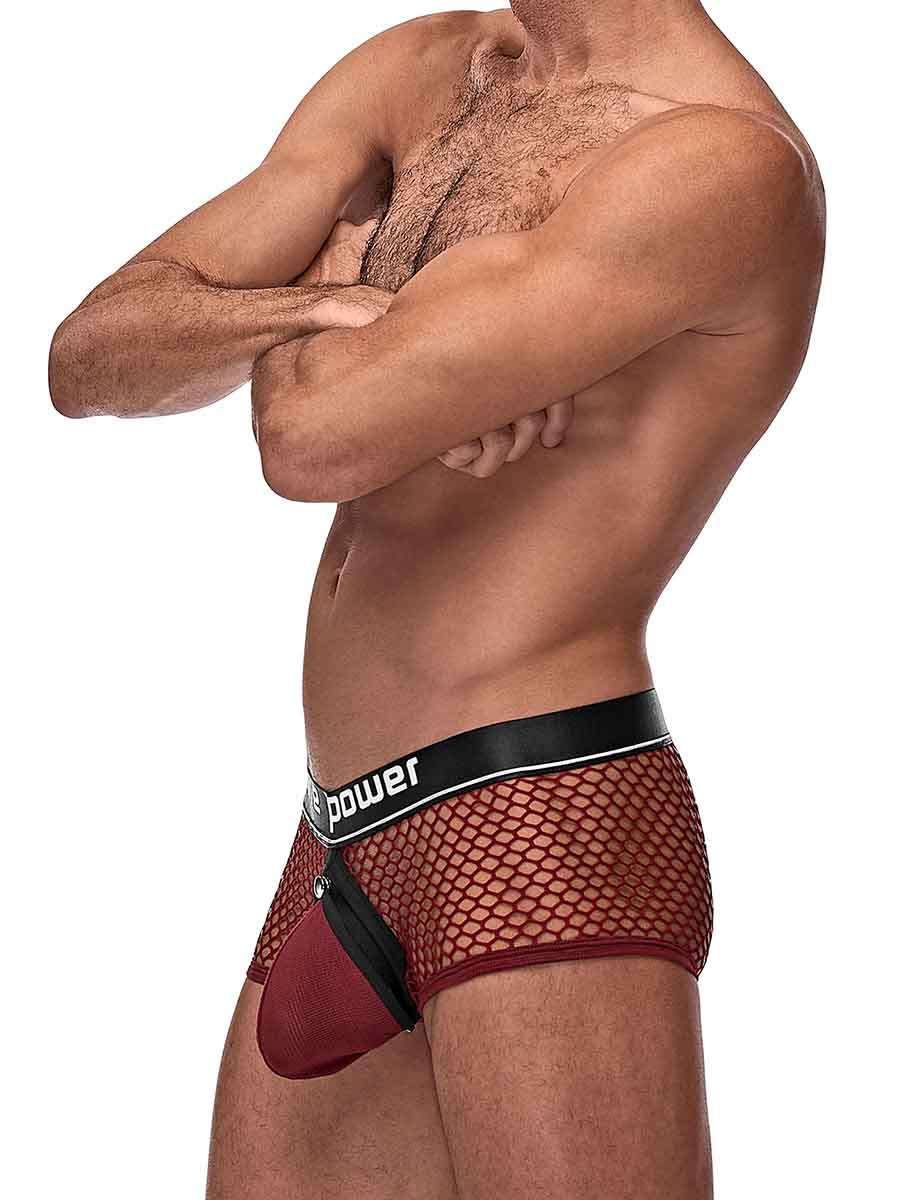 Cock Pit Net Mini Cock Ring Short - Small - Burgundy MP-120260BNSL