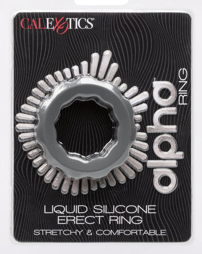 Alpha Liquid Silicone Erect Ring - Gray SE1492152